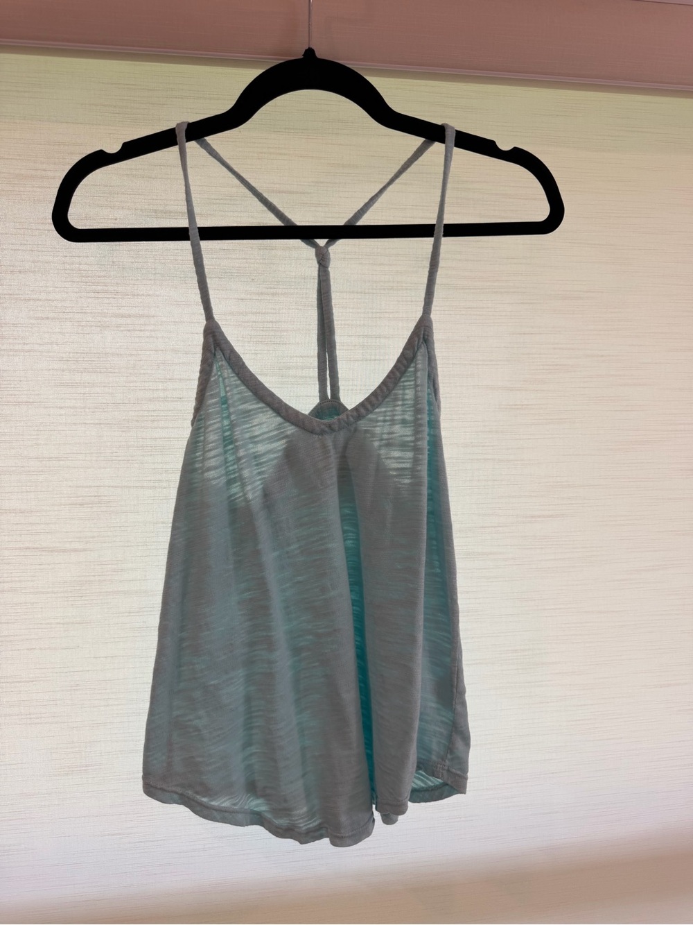Light Aqua Blue Women's Strappy Camisole size small